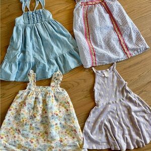 Charming 5t and 6t Dress Set - Blue, Purple, Floral